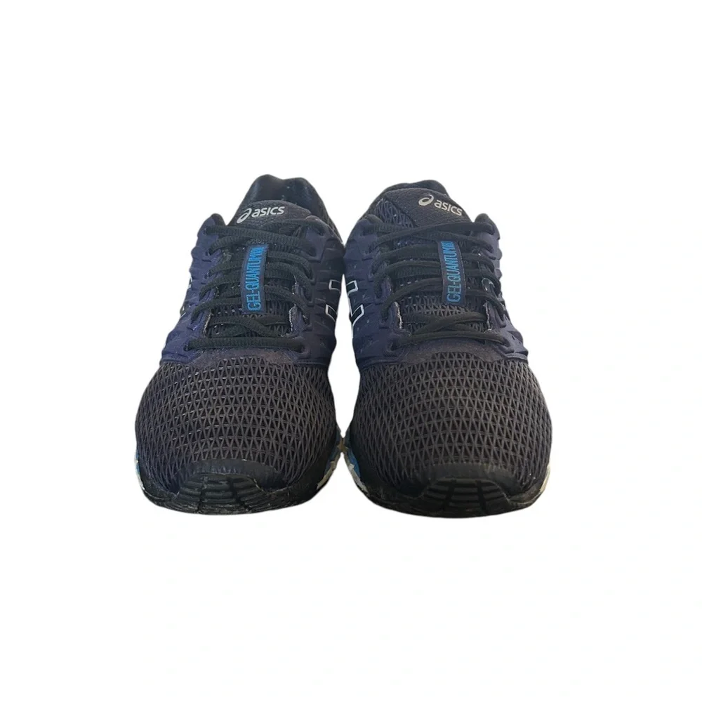 ASICS Gel-Quantum 180 2 Men's Black Blue T6G2N Running Shoes Size 10 - Picture 4 of 14